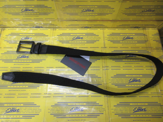 SQUARE BUCKLE MESH BELT L BRG221M01 Black