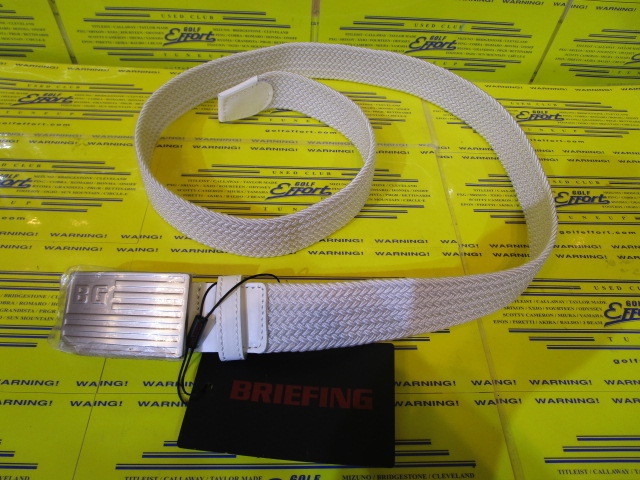 BG BUCKLE MESH BELT BRG211G35 White