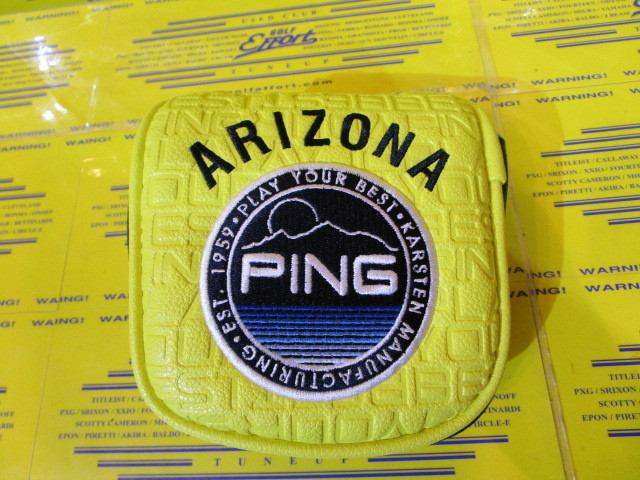 HC-N2502 Mr.PING STREET CASUAL PUTTERCOVER MALLET Lemon