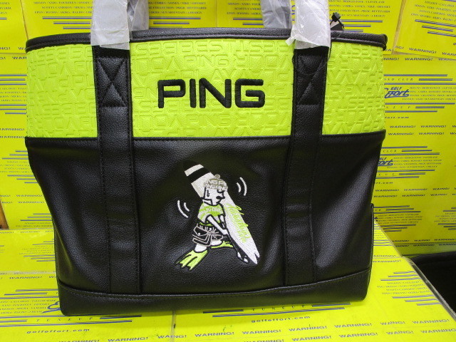 GB-U2602 MR.PING SURF ROUND TOTE Black