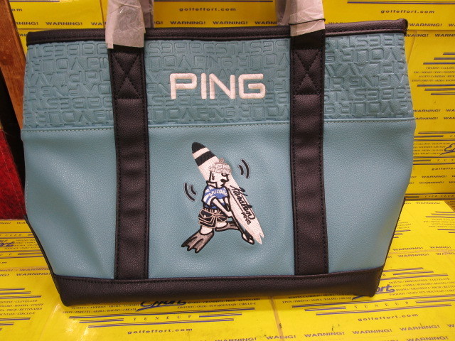 GB-U2602 MR.PING SURF ROUND TOTE Blue Grey