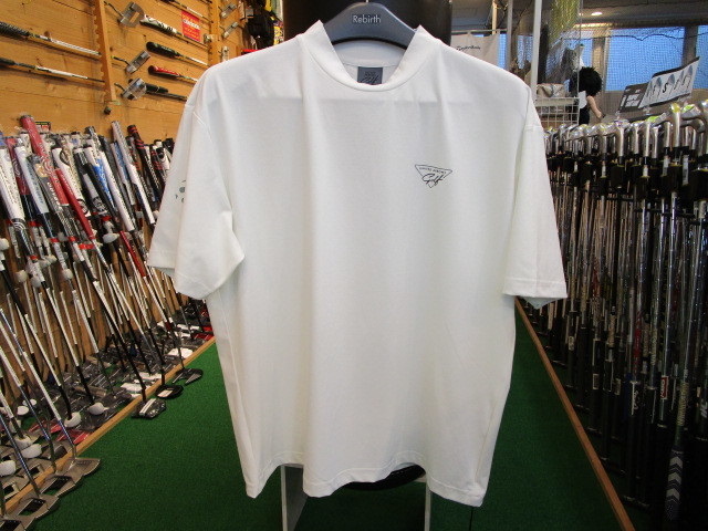 ユナイテッドアローズゴルフ コラボ エンボス モックネックシャツ White M