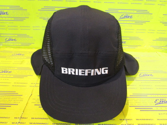 BRIEFING<br>MS COOLCORE SUNGUARD SIDE MESH CAP BRG261MD0 Black