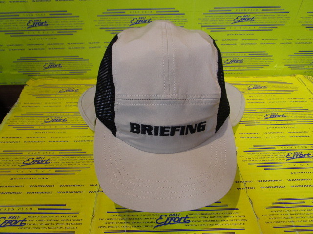 BRIEFING<br>MS COOLCORE SUNGUARD SIDE MESH CAP BRG261MD0 Beige