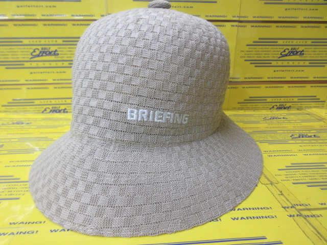 BRIEFING<br>MS BASKET WEAVE BELL HAT BRG261MD3 Beige