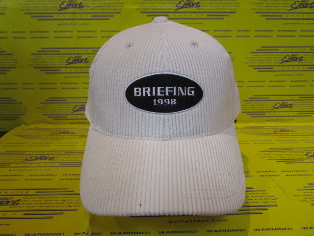 MS CORDUROY OVAL LOGO CAP BRG263MA5 White