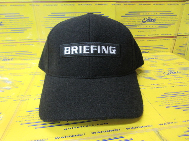 BRIEFING<br>MS WOOLY BOX LOGO CAP BRG263MA8 Black