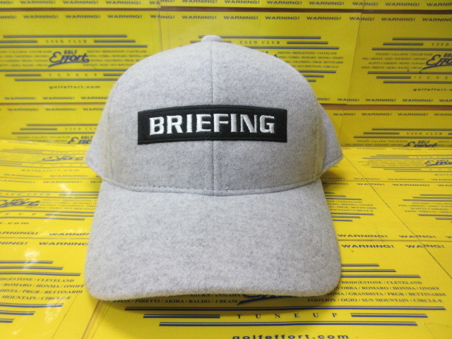 BRIEFING<br>MS WOOLY BOX LOGO CAP BRG263MA8 L.Gray
