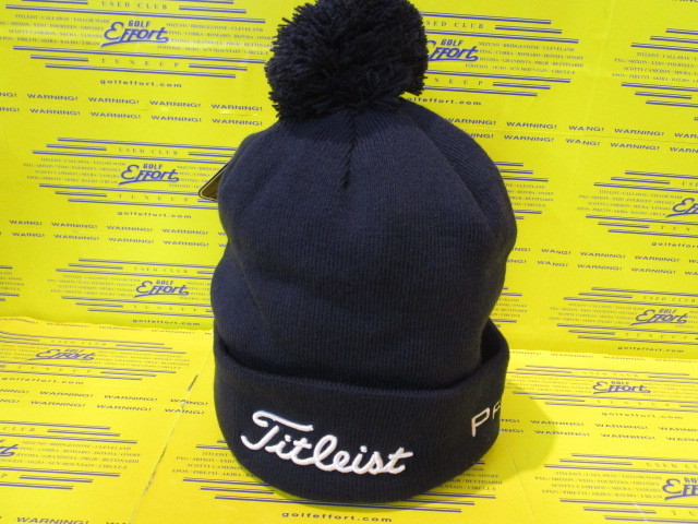 タイトリスト<br>ツアーポンポン ビーニー TH23WTP Navy