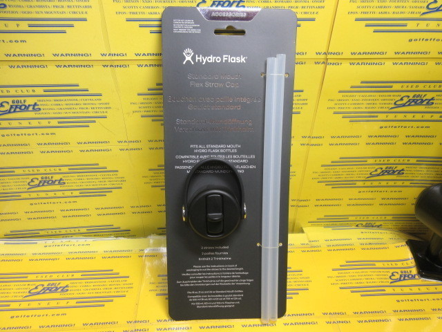 Standard Mouth Flex Straw Cap Black